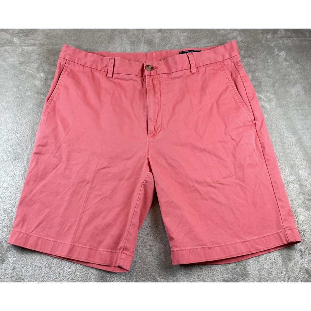 Vineyard Vines Breaker Shorts Mens 36 Pink Chino Khaki Preppy